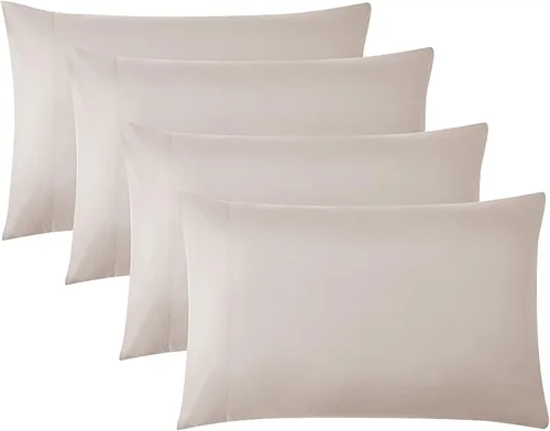 Vista 29 de Southshore Fine Linens® - Vilano® Springs - Par de fundas de almohada plisadas, color negro, estándar (Queen)