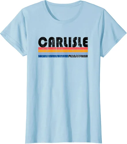Vista 4 de Camiseta vintage estilo Carlisle, PA de los años 70 y 80, Gris
