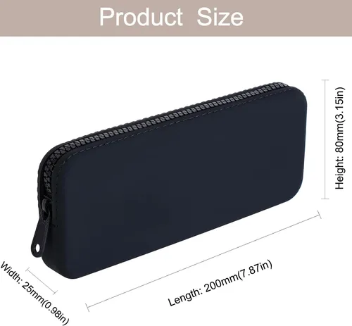 Vista 5 de Soporte para brochas de maquillaje de silicona, bolsa de maquillaje de viaje, organizador de brochas portátil suave, artículos esenciales de viaje