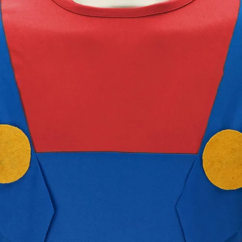 Vista 6 de Tappkice Disfraz de fontanero de Odyssey para adultos, disfraz de fontanero rojo y verde, sombrero de bigote, trabajo, Halloween, cosplay, uniforme