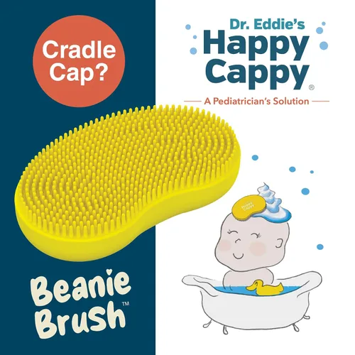 Vista 2 de Happy Cappy Cepillo para gorro, cepillo de cuna para bebés, cuidado