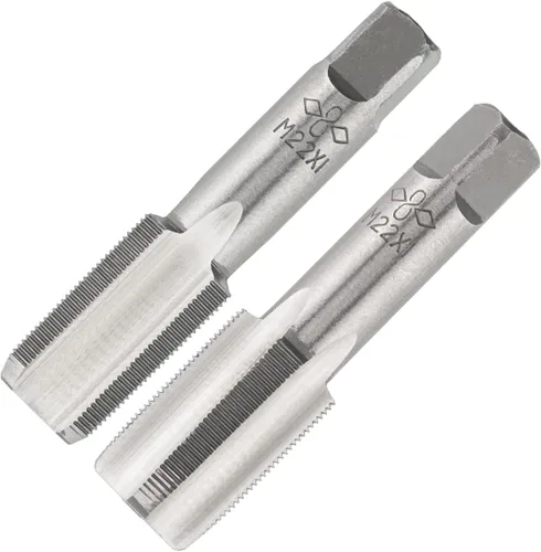 Vista 23 de M2 X 0.4 Mano métrica de grifo, mano derecha M2 X 0.016 in roscado mano grifo 1 par M2 X 0.4 Hand Tap 1Pair, Made of Alloy Tool Steel, Includes a