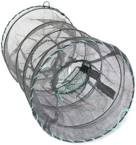 Vista 9 de Trampa de cebo de pesca, 2 paquetes de trampa para cangrejos, trampa para cangrejos, trampa para cangrejos, langosta y camarones, redes de pesca