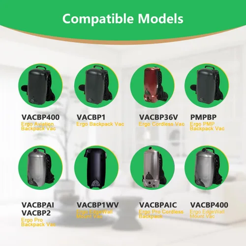 Vista 2 de Paquete de 12 bolsas VACBP6 compatibles con aspiradora Atrix Ergo de 8 cuartos de galón, modelos: VACBPAI VACBP36V VACBP1