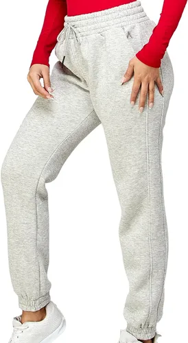 Vista 33 de IUUI Pantalones deportivos de cintura alta para mujer, con bolsillos, de algodón, holgados, atléticos