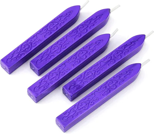Vista 9 de Varillas de Cera para Sellar, Yoption 10 Piezas Varillas de Cera Multicolor con Mechas para Invitación de Boda Sobres de Regalo Tarjetas de Navidad