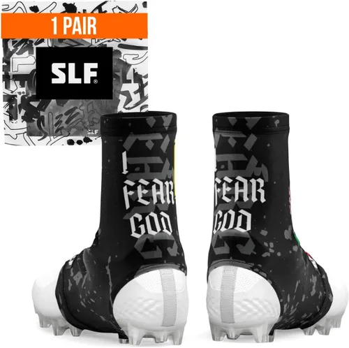 Vista 30 de SLEEFS Fundas de fútbol para cordones seguros, se adapta a cualquier taco Negro
