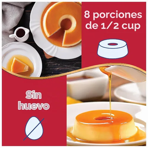 Vista 7 de Royal Mezcla bilingüe de postre de flan, tamaño familiar, sin grasa, 3.81 onzas (paquete de 12)