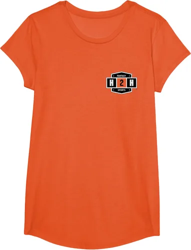 Vista 34 de H2H Fantasía Deportes bolsillo logotipo playera, Césped Azul Pastel