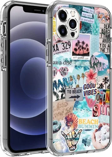 Vista 17 de Compatible con iPhone 15, diseño de vaquero occidental, collage de vaquera, rancho rancho, retro, vintage, funda transparente de TPU suave a prueba