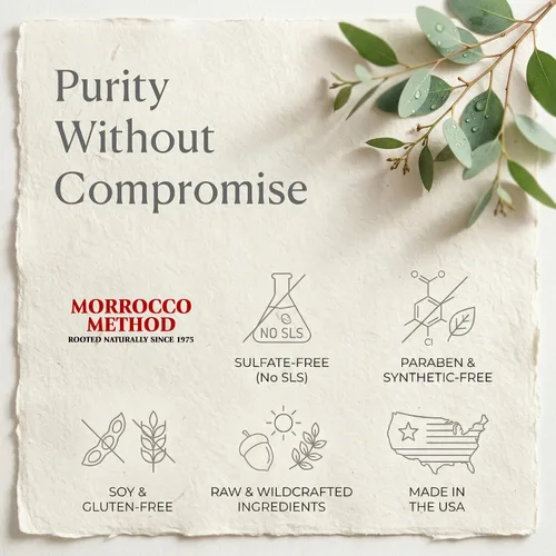 Vista 4 de Morrocco Method Champú de vinagre de sidra de manzana, 100% natural y crudo. Unisex. Para todo tipo de cabello y cuero cabelludo. Sin SLS, parabenos