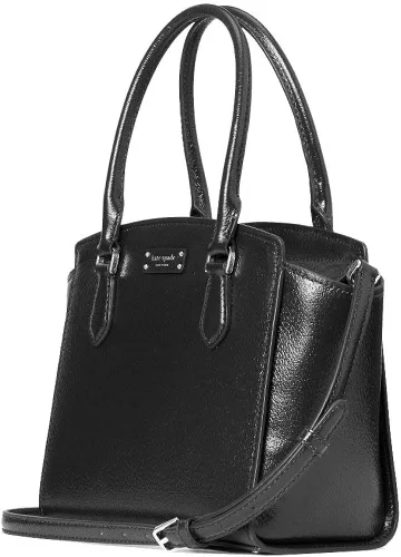 Vista 6 de Kate Spade Jeanne Medium cuero mujer Satchel bolso WKRU6042 negro