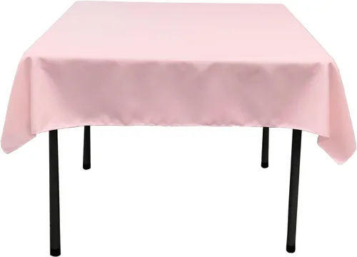 Vista 26 de LA Linen. Mantel cuadrado de popelina de poliéster