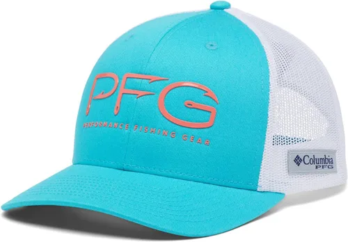 Vista 270 de Columbia Gorra de bola de malla Bandera antigua de malva/blanco/pescado
