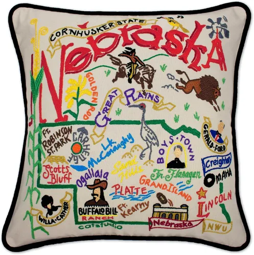 Vista 127 de Catstudio Portland (Oregon) - Almohada decorativa bordada