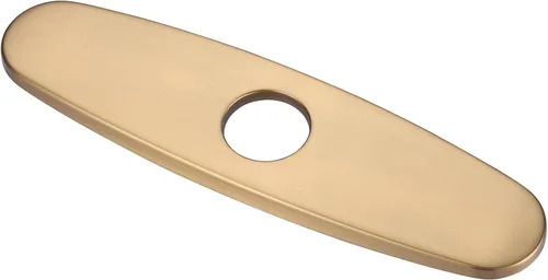 Vista 10 de WOWOW Placa de grifo, cubierta de fregadero de cocina, placa de acero inoxidable para 1 o 3 agujeros, baño o cocina, grifo mezclador, 10 pulgadas