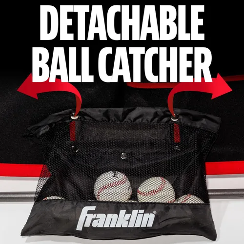 Vista 4 de Entrenador de devolución de golpe 2 en 1 Franklin Sports MLB de 55" x 36