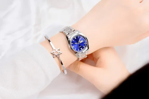 Vista 6 de carlien Relojes de lujo para mujer, calendario impermeable luminoso, reloj de pulsera de cuarzo para mujer