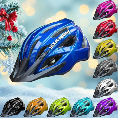 Vista 19 de Adorno personalizado para ciclismo de montaña, nombre personalizado y adorno para árbol de Navidad del año 2025, regalos de ciclista de montaña