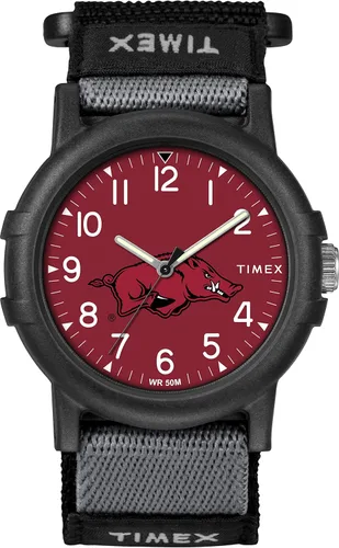 Vista 28 de Timex Reloj unisex Collegiate Recruit de 1.496 in - Tennessee Volunteers con correa de tela negra