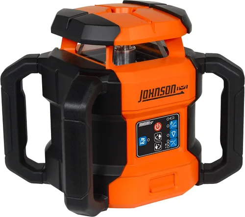Vista 8 de Johnson Level & Tool JRT300-RDHV-K Kit de láser rotativo autonivelante rojo de doble pendiente, rango de 4,000 pies, estuche de transporte