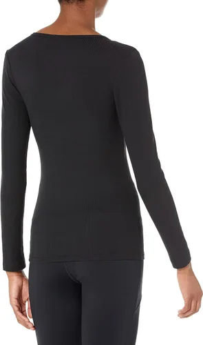 Vista 3 de Amazon Essentials - Camisas de manga larga de punto con cuello en V de canalé para mujer, de ajuste delgado para superposición