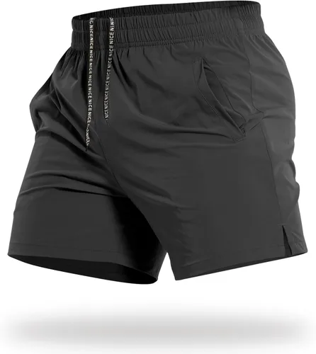 Vista 15 de CANGHPGIN Pantalones cortos deportivos de entrenamiento para hombre de 7 pulgadas / 5 pulgadas, de secado rápido, pantalones cortos de correr