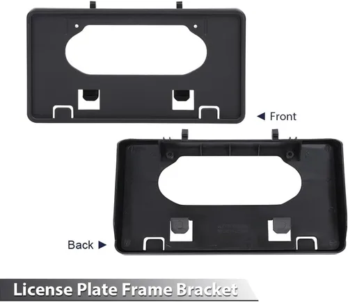 Vista 5 de CROSSDESIGN Protectores de parachoques delantero y soporte de marco de matrícula compatible con Ford F150 2009-2014