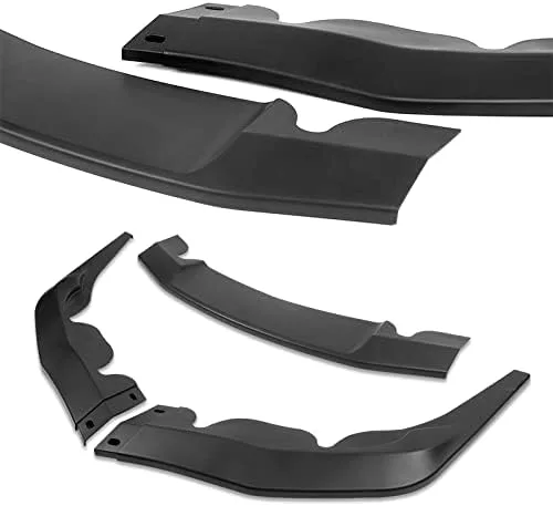 Vista 2 de Kit de 3 bordes de parachoques delantero compatibles con Toyota Supra A90 2019-2026, alerón de protección divisor estilo STP, difusor de aire