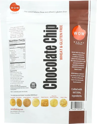 Vista 3 de Wow Baking Galleta de chispas de chocolate sin gluten, 8 onzas