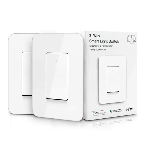 Vista 11 de Interruptor de luz inteligente, compatible con Alexa, Google Home, no requiere concentrador, WiFi inalámbrico para hogar inteligente, se ajusta