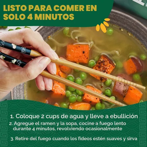 Vista 6 de Lotus Foods Jade Pearl Organic Rice Ramen - Bolsas de 2.8 onzas (paquete de 10)