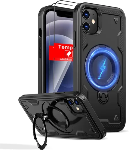 Vista 66 de Funda magnética para Google Pixel 9A compatible con cargador inalámbrico MagSafe, para Pixel 9A, funda de teléfono integrada de 360 °, con 2