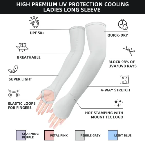 Vista 7 de Cubierta de brazo de manga larga con protección UV para mujer, protección UPF 50+, cubierta de mano de sol de verano para pesca al aire libre