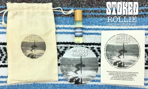 Vista 2 de Stoked Rollie COCO MANGO TANGO ~ Aceite de perfume roll-on sin ftalatos, sin alcohol, hidratante, unisex, surfista, surfista, boho, aceite corporal