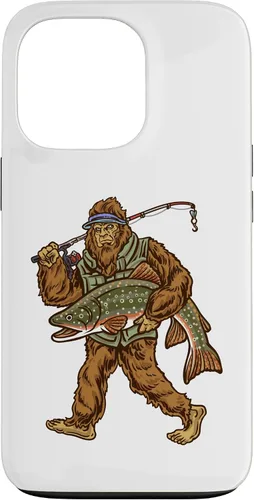 Vista 10 de iPhone 16 Brook Trout River Fishing Bigfoot Hunting Fishermen Case