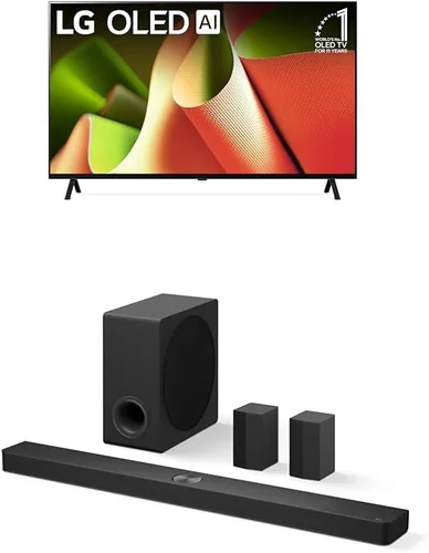 Vista 22 de LG Pantalla plana con procesador Smart TV 4K de 55 pulgadas clase OLED serie B4 con control remoto mágico alimentado por IA con Alexa incorporado
