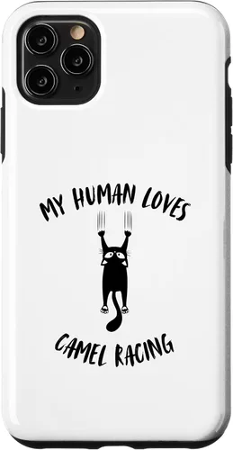Vista 13 de My Human Loves Camel Racing - Cat Parent Hobby Lover Case for iPhone 16