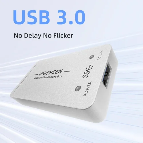 Vista 4 de Tarjeta de captura de video HDMI 1080P60, dispositivo de captura de video HDMI USB 3.0, Full HD para grabación de juegos, transmisión en vivo