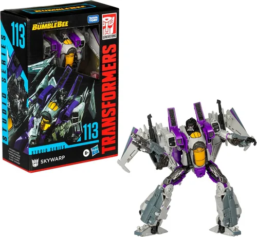 Vista 3 de Transformers Toys Studio Series Voyager Bumblebee 113 Skywarp, figura de acción de conversión de 6.5 pulgadas, 8+