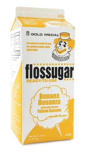 Vista 3 de Gold Medal Azúcar con hilo dental de plátano, 52 oz - 1/2 galón, paquete de 6