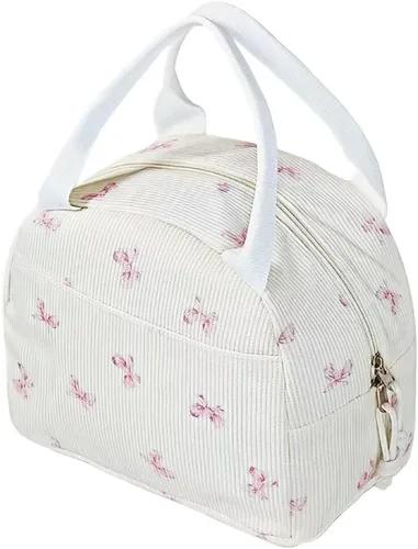 Vista 8 de Juego de lonchera Bento para mujer, con termo de sopa de 12 onzas, con recipientes de alimentos a prueba de fugas, bolsa de almuerzo aislada