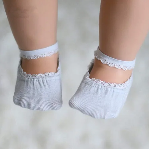Vista 5 de Calcetines antideslizantes para bebé niña