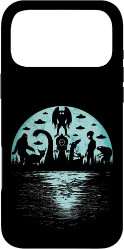 Vista 22 de Bigfoot Nessie Mothman and Aliens Cryptid Ovnis Cryptozoology - Carcasa para iPhone 17