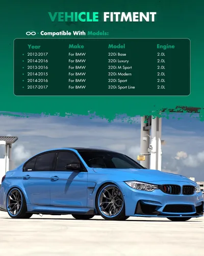Vista 2 de SCITOO Alerón de techo de ventana trasera de fibra de carbono para BMW F30 F80 Serie 3 Sedan negro brillante alerón de techo de ventana trasera