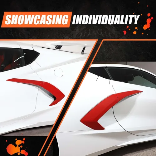Vista 6 de Cubierta para manija de puerta exterior compatible con Chevrolet Corvette C8 Stingray Z06 2020-2026, accesorios de tira de decoración de puerta