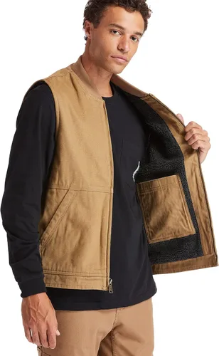 Vista 2 de Timberland PRO Chaleco de lona con forro Gritman estándar para hombre