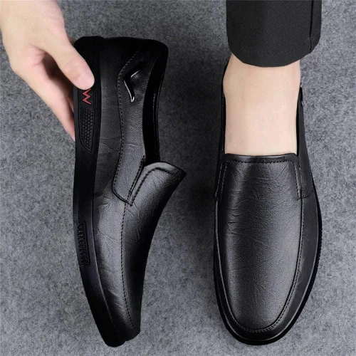 Vista 4 de GEXECEUSS Mocasines ligeros para hombre, zapatos de conducción sin cordones, mocasines informales, mocasines planos, zapatos de barco, zapatos