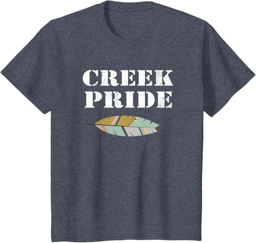 Vista 58 de Creek Native American Pride - Camiseta, Negro, S