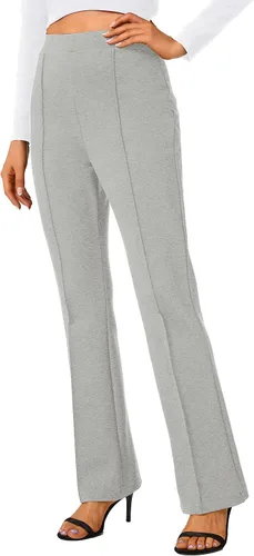 Vista 3 de Urban CoCo Pantalones de trabajo elásticos con corte de bota, pantalones de yoga pequeños para oficina casual